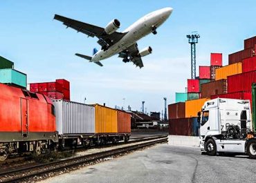 The efficiency of freight transport: Intermodal transport.